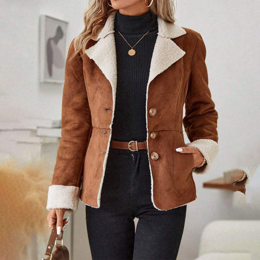 Damen Winterjacke Weich Gefüttert - IdealeKleiden