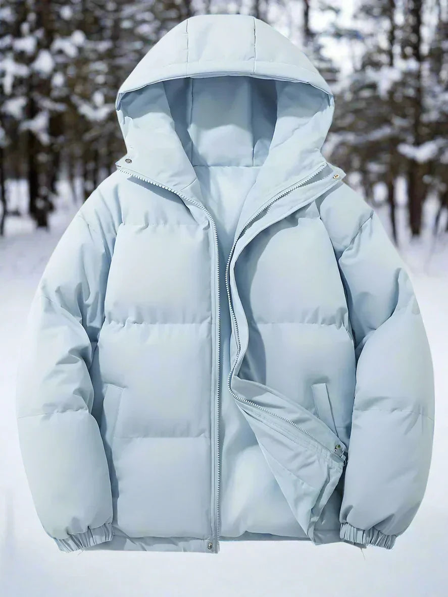 Warm Down Jacket Insulated Quilted with Hood