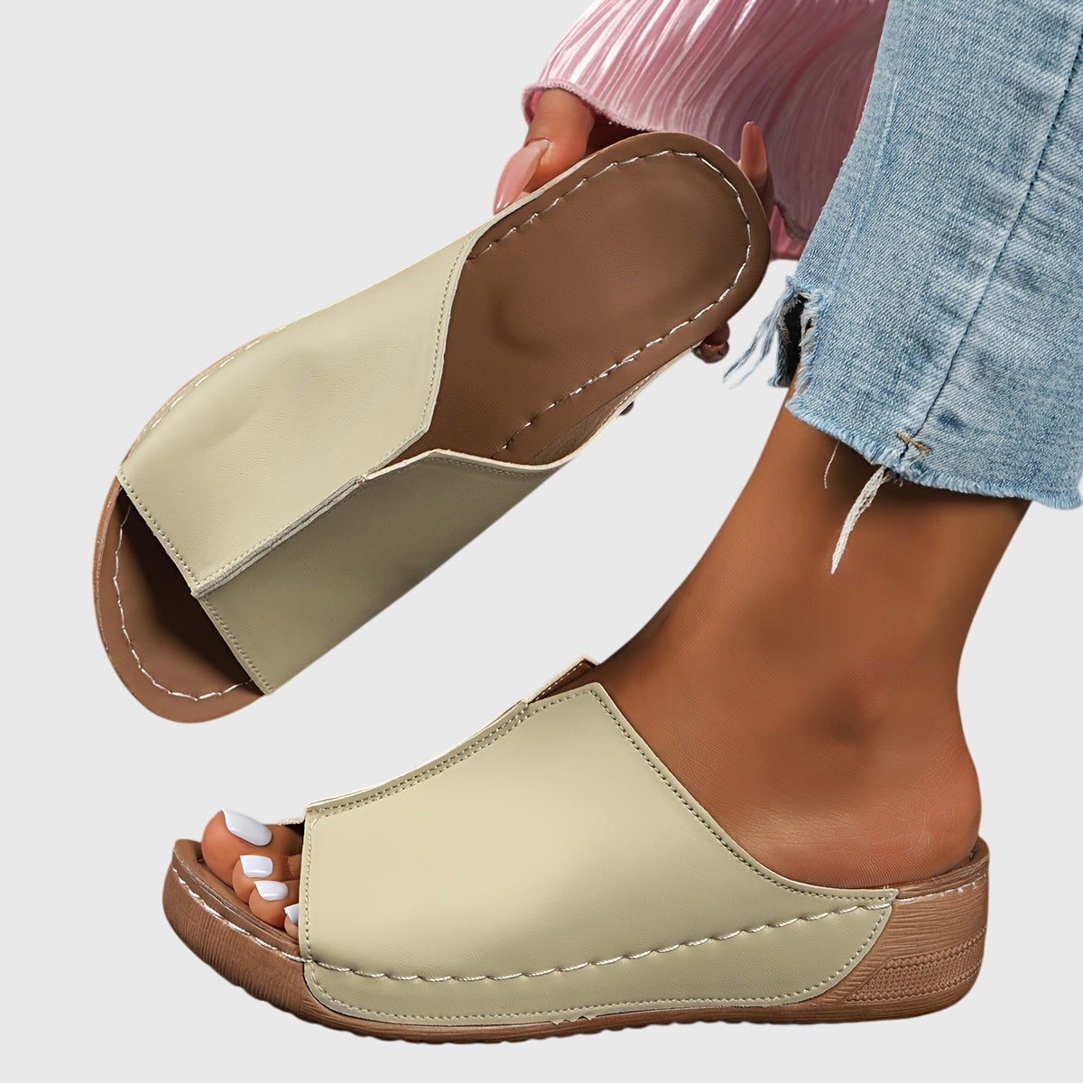 Women's Wedge Sandals Open Elegant