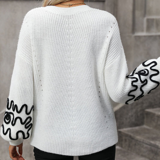 Klassische Strickpullover Damen Warm Elegant - IdealeKleiden