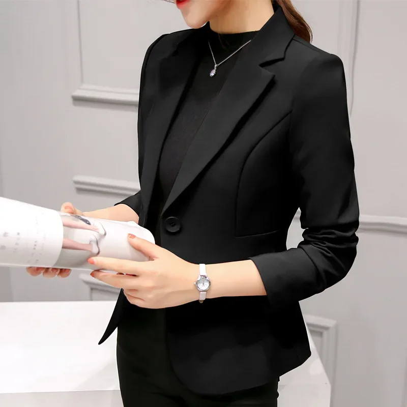 Elegant Women's One-Button Blazer