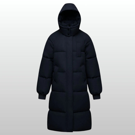 Lange Winterjacke Damen Daunenjacke - IdealeKleiden