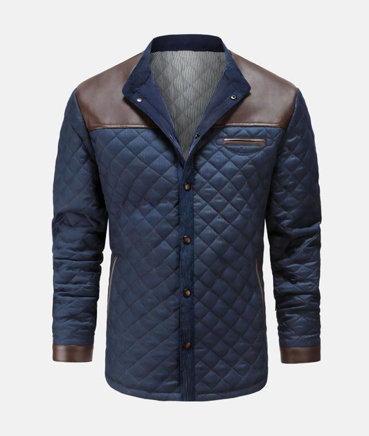 Herren Steppjacke Knopfleiste Modern - IdealeKleiden