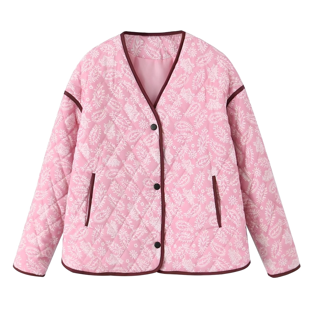 Stylish Patchwork Jacket for Women - Trendy