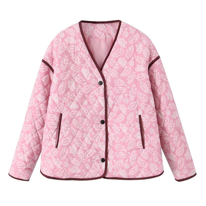 Stylish Patchwork Jacket for Women - Trendy