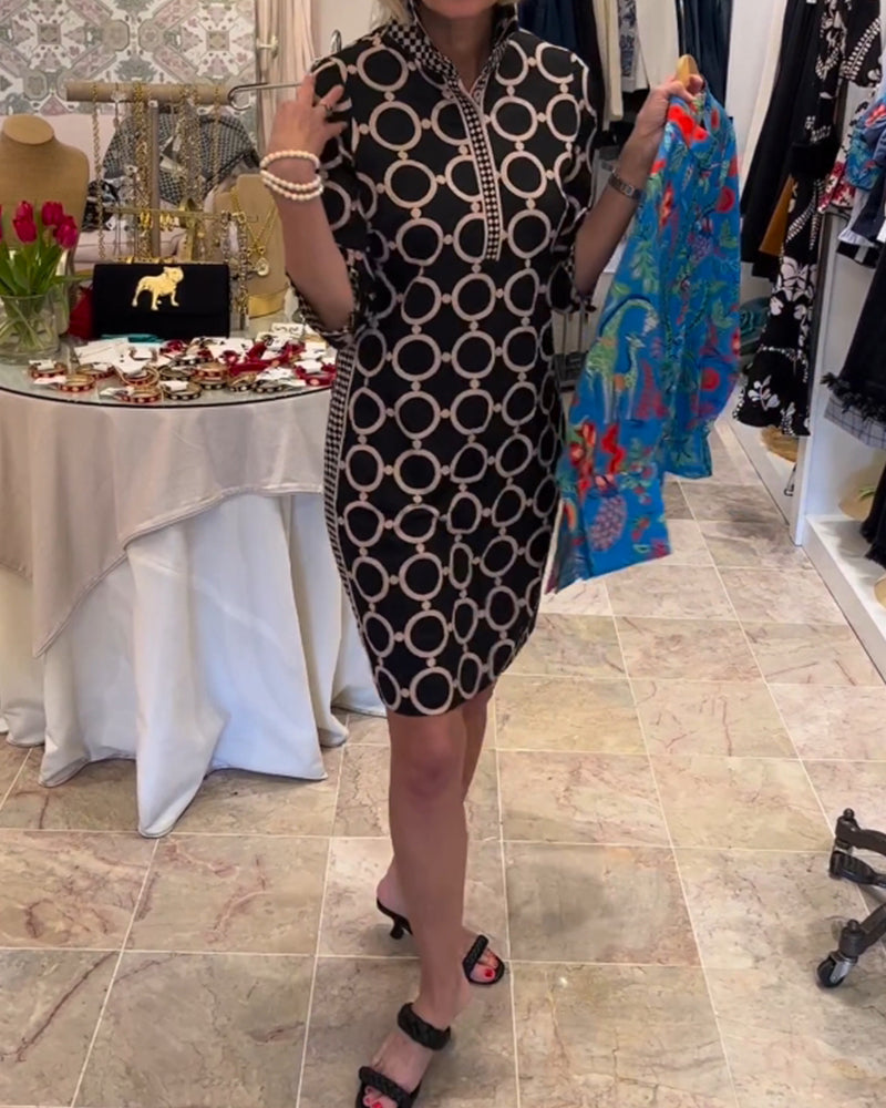 Polka Dot Sommerkleid Elegant - IdealeKleiden