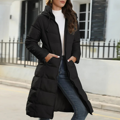 Women's Long Warm Winter Parka with Hood