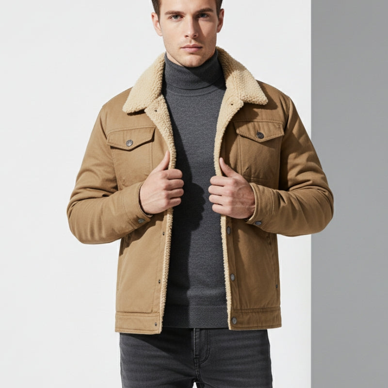 Warmgefütterte Sherpa Jacke Damen - IdealeKleiden