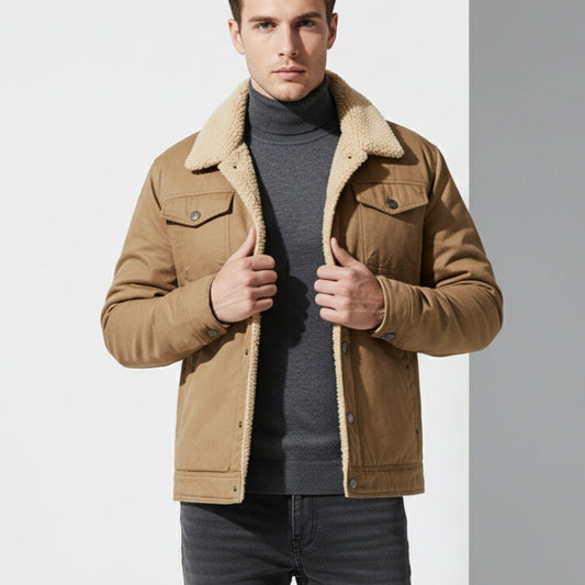 Warmgefütterte Sherpa Jacke Damen - IdealeKleiden