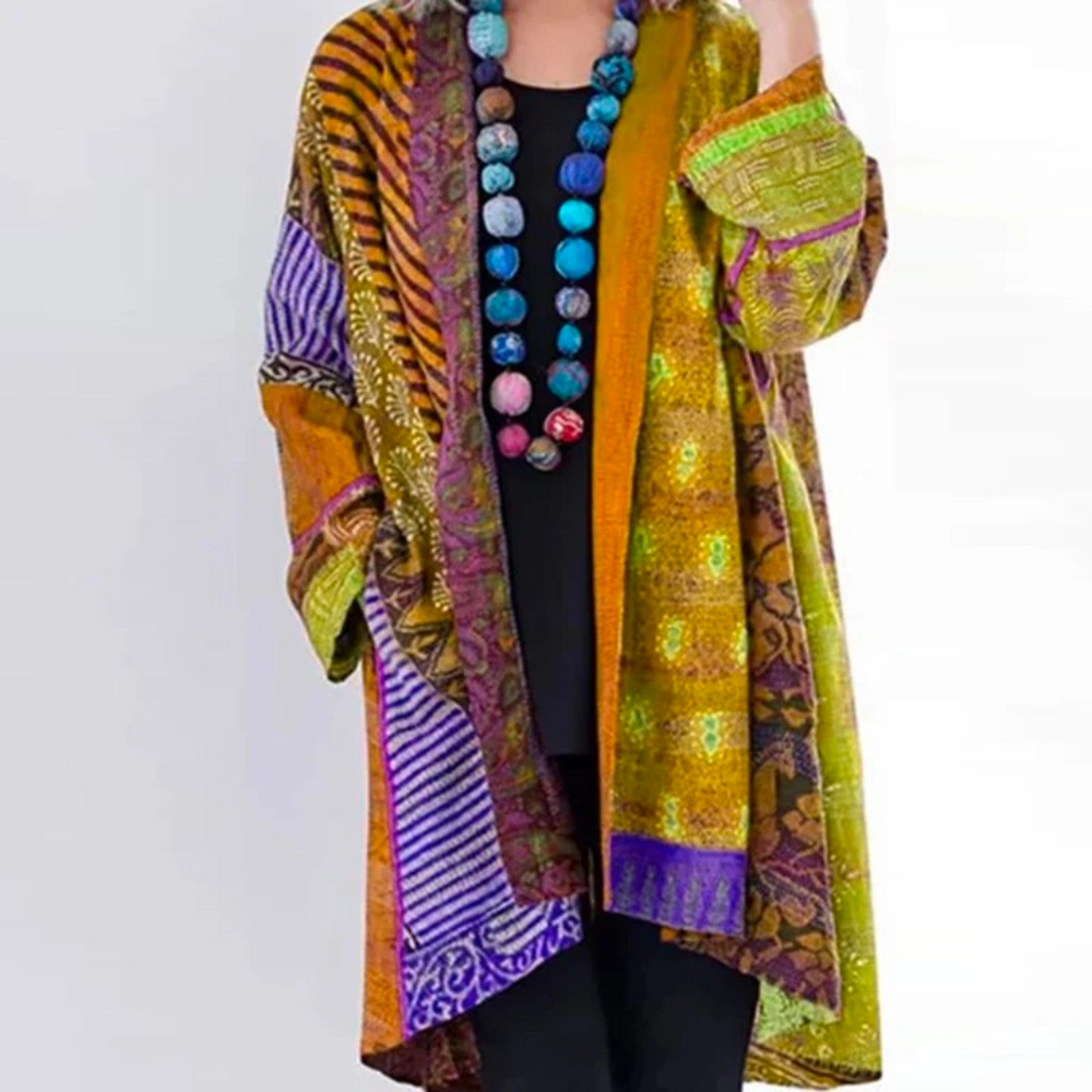 Autumn Jacket Colourful Pattern Women's Jacket Maravilla