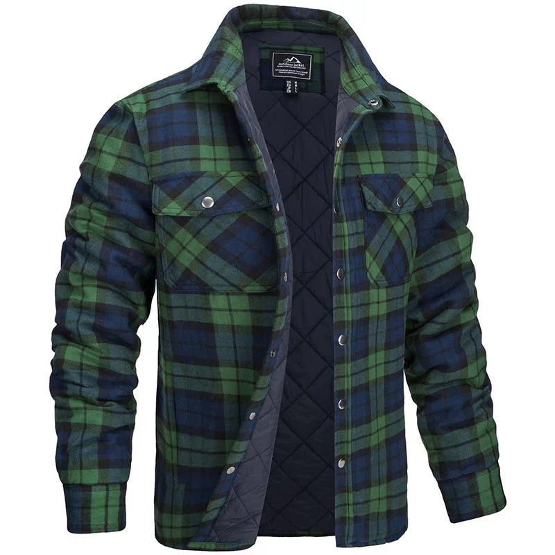 Quilted Lined Jacket Brown