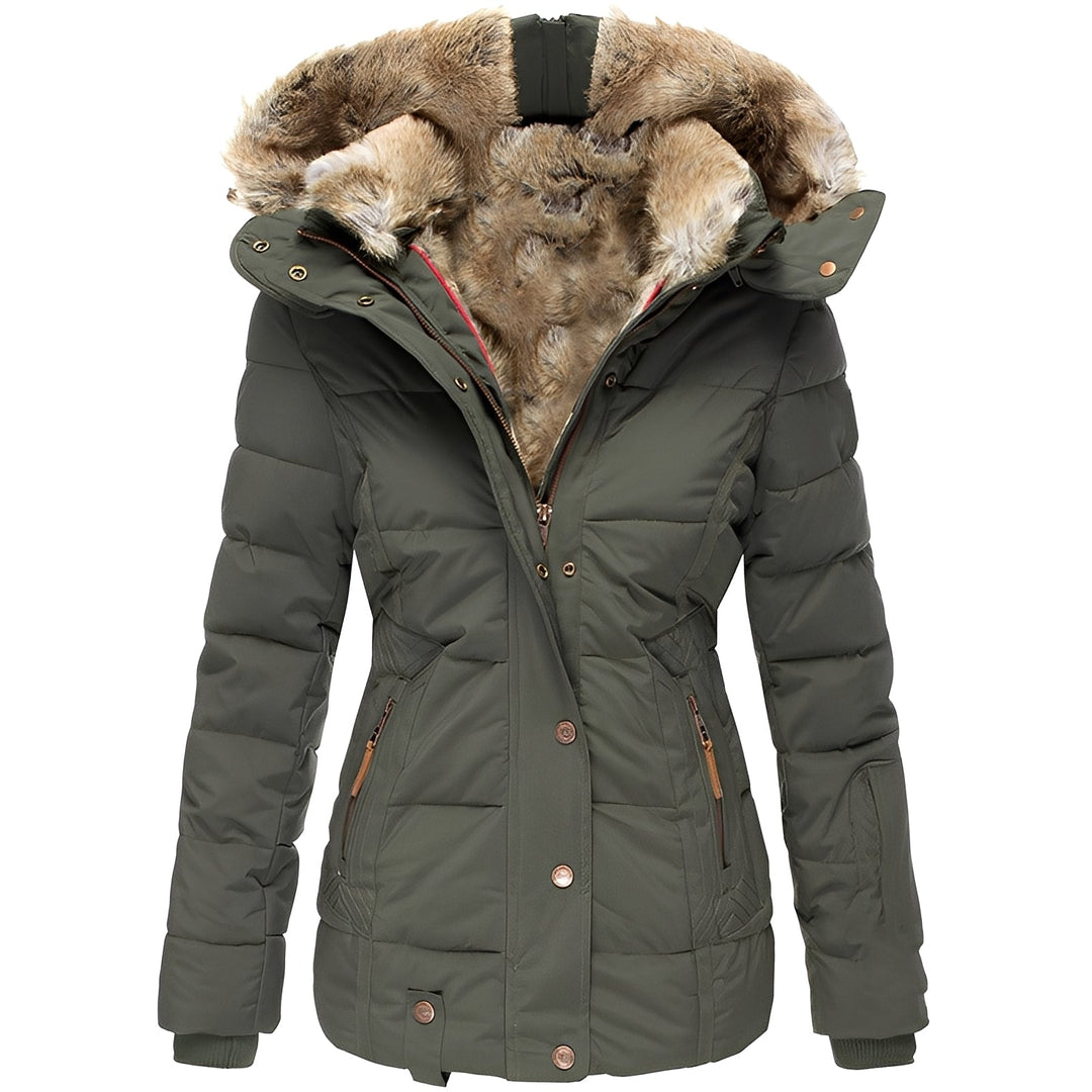 Elegante Damenjacke mit Pelzcollar