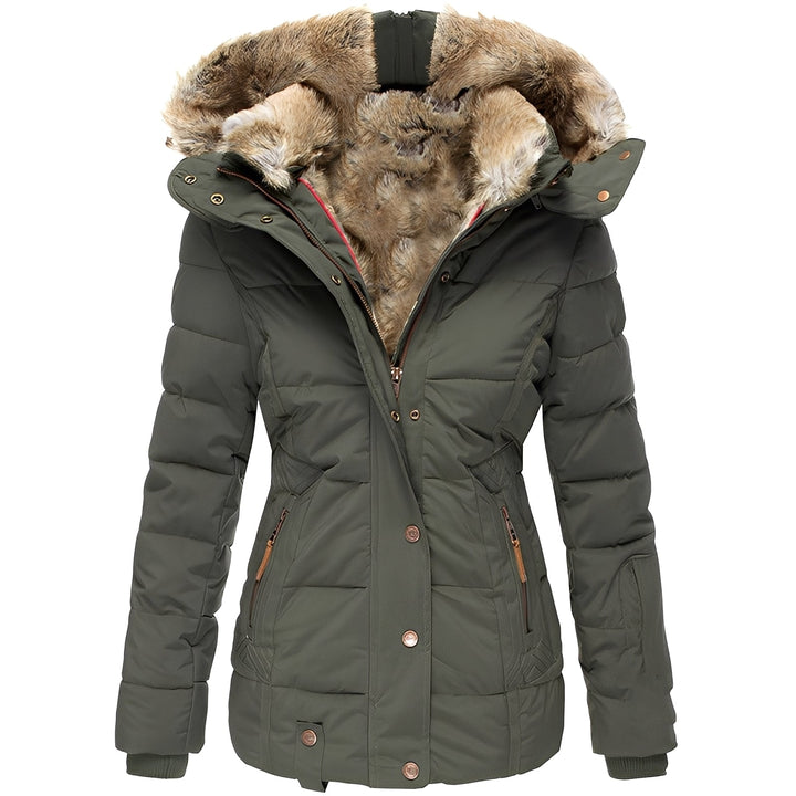 Elegante Damenjacke mit Pelzcollar