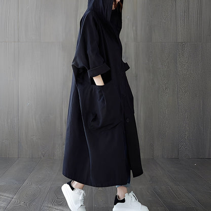Stylish women's trench coat with practical pockets