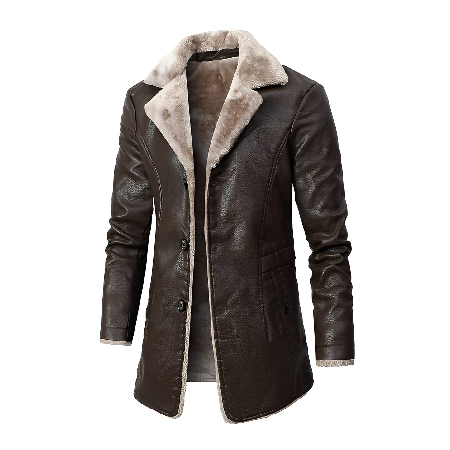 Men's Warm Plush Coat Casual Modern