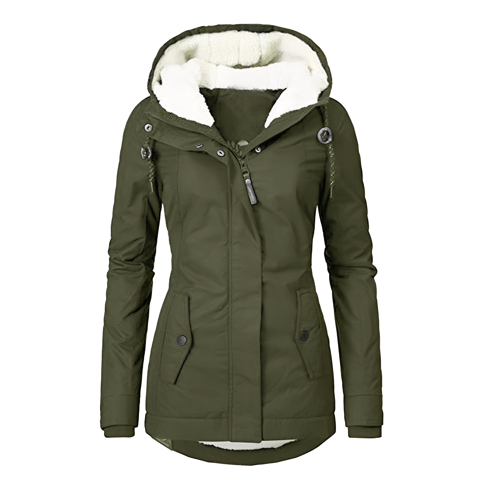 Weiche Damen Fleecejacke Sherpa Style - IdealeKleiden