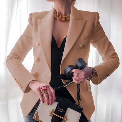 Elegant Women's Blazer with Buttons Classic Design