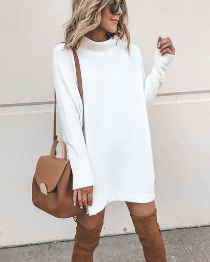 Casual Women's Turtleneck Dress