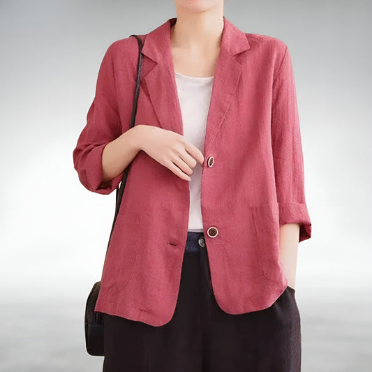 Stylischer Blazer Mit lockerem Fit - IdealeKleiden