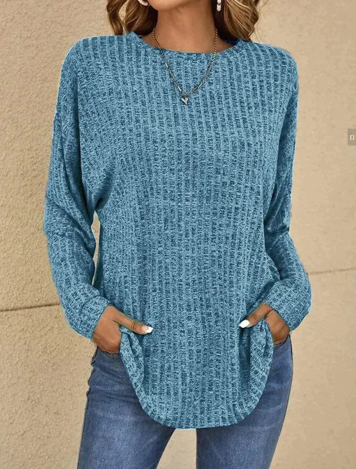 Soft Knit Sweaters for Women, Casual and Comfortable Long Sleeve