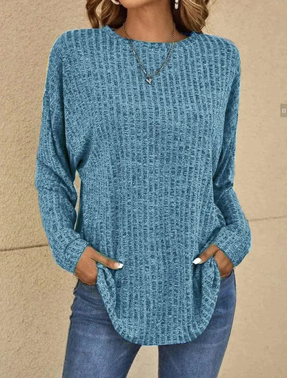 Soft Knit Sweaters for Women, Casual and Comfortable Long Sleeve