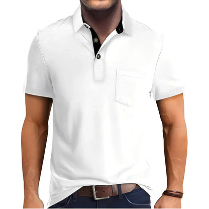 Men's Retro Short Sleeve Casual Polo Shirt