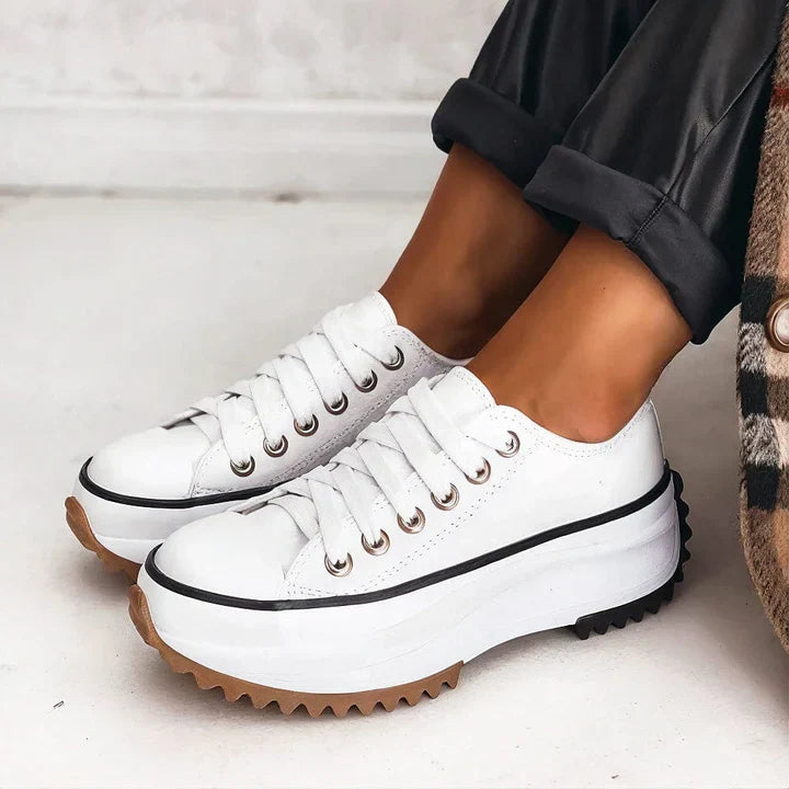 Bequeme Damen Sneaker Alltagschuhe Freizeit - IdealeKleiden