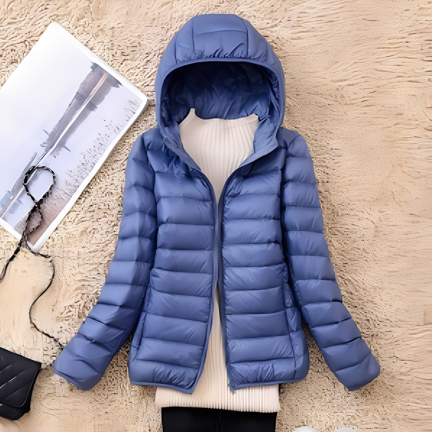 Schmale Damen Daunenjacke Bequem Warm