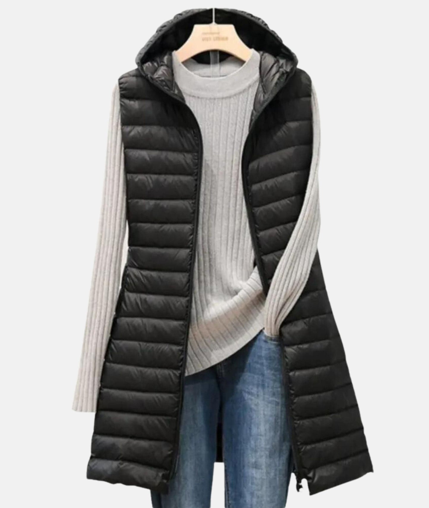 Sleeveless Winter Coat Elegant Classic