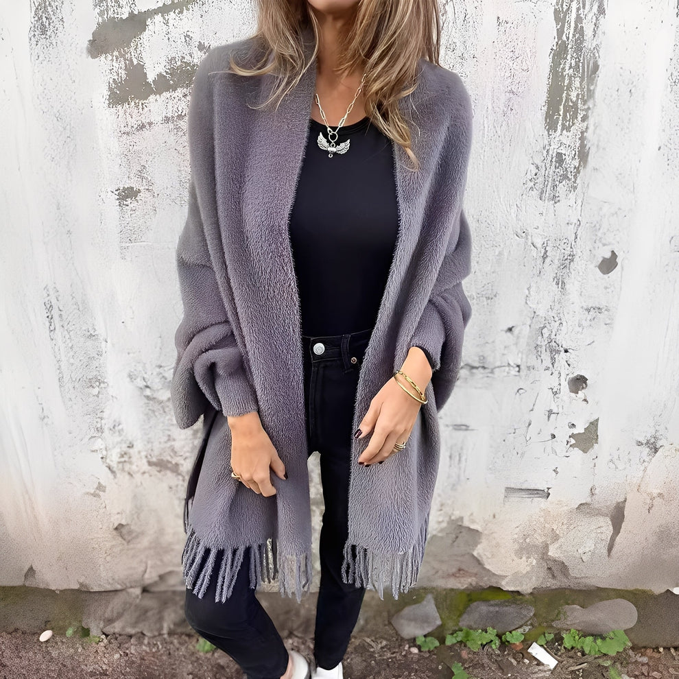 Women's Fashion Jacket Loose Knit Look