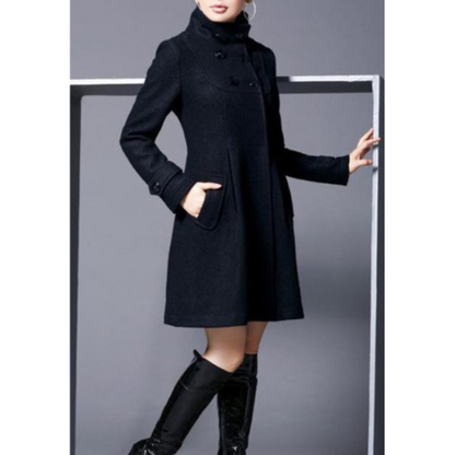 Elegant women's winter coat hood