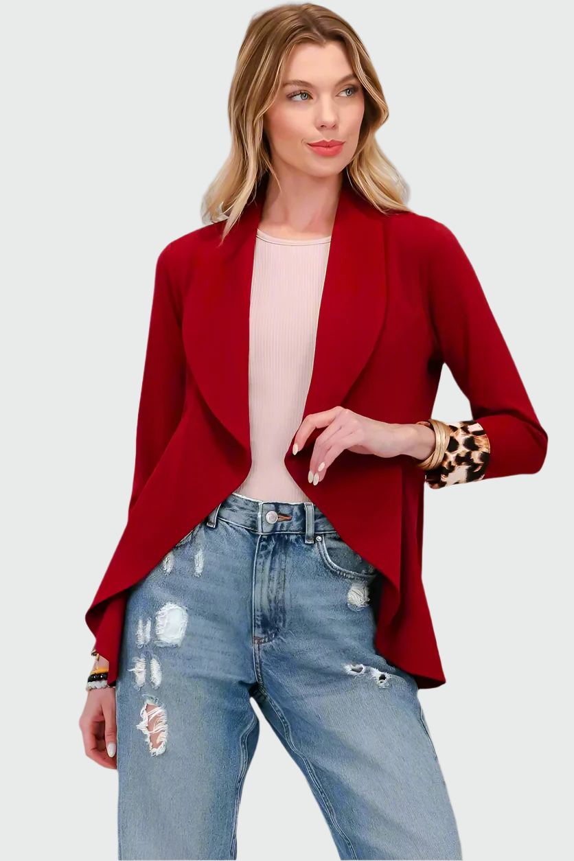 Stylish blazer with panther print
