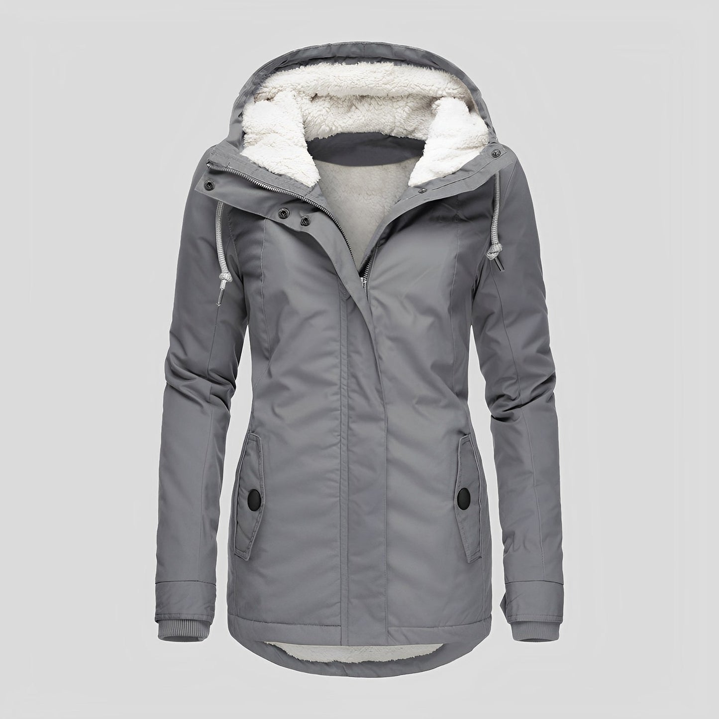 Women's Warm Plush Hooded Winter Jacket