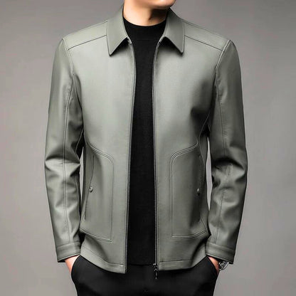 Leather Jacket Elegant Women