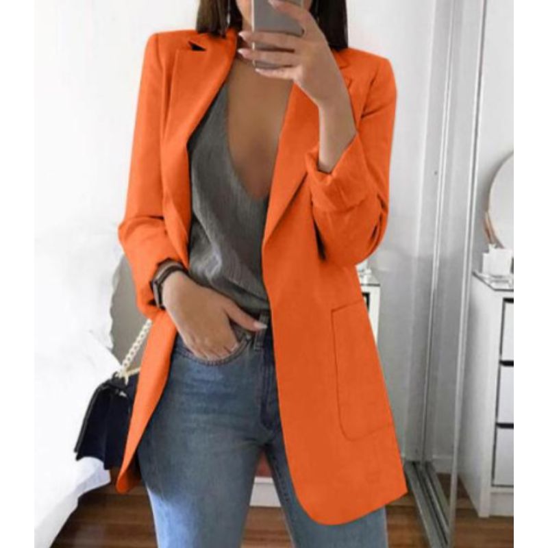 Women's Blazer Long Sleeve Elegant
