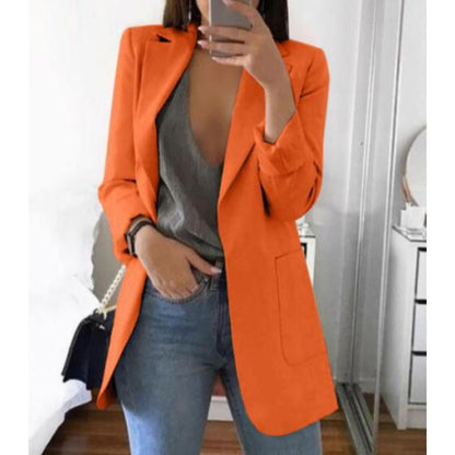 Women's Blazer Long Sleeve Elegant