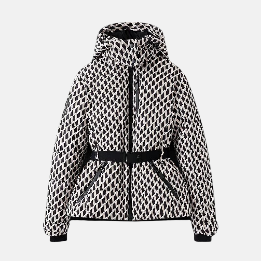 Warm Quilted Winter Jacket with Hood