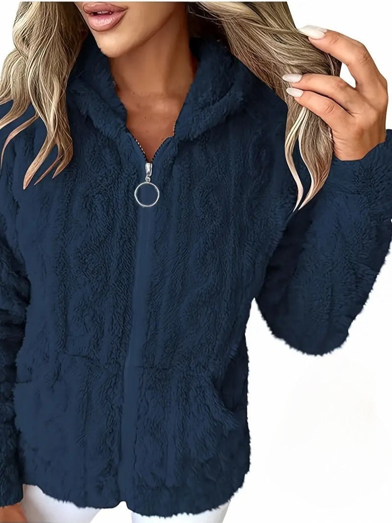 Hoodie Soft Comfortable With Zipper