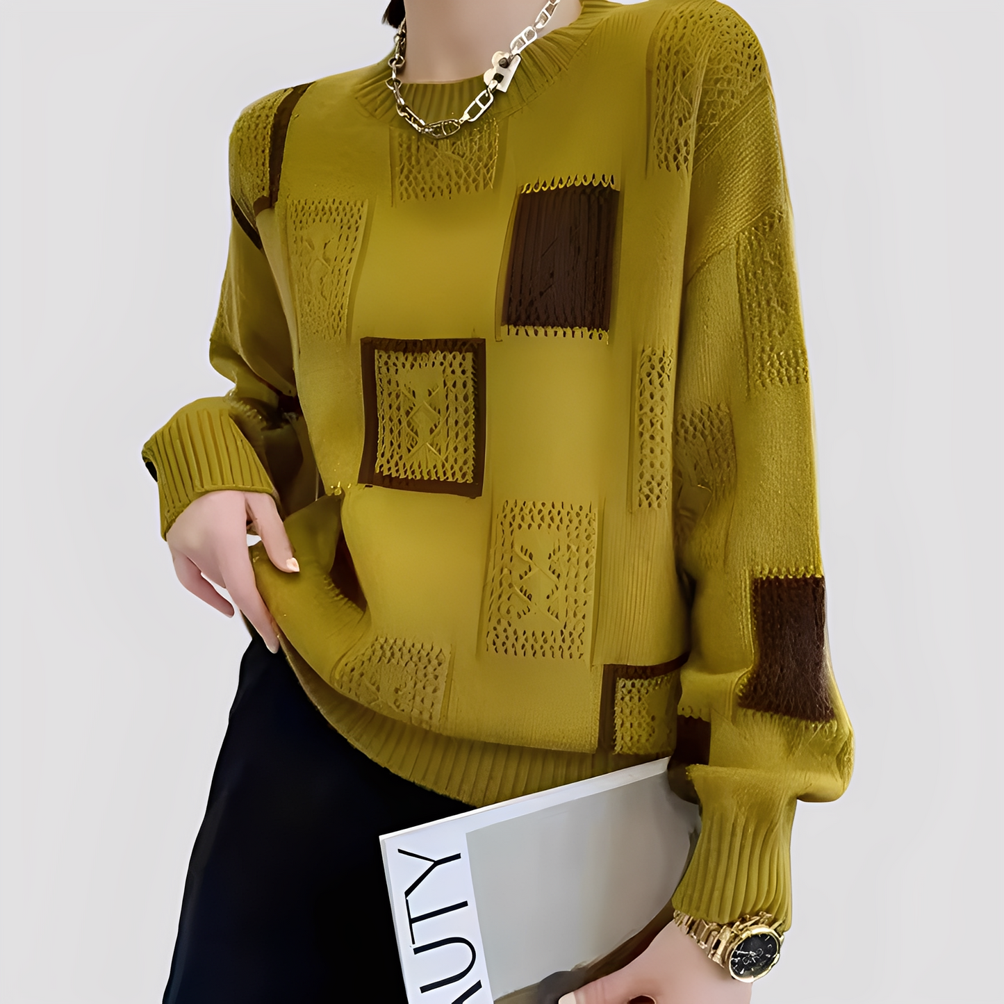 Weicher Damenpullover Moderner Stil