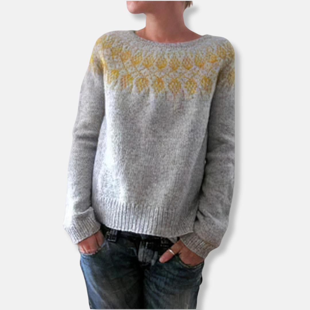 Wool Jumper Round Neck Nordic Relaxed Fit