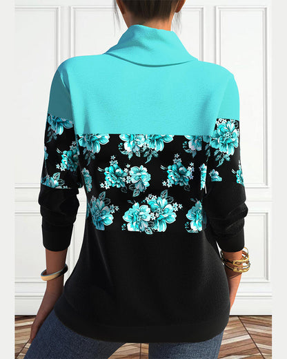 Sommerkleid Blumenmuster Elegantes Design - IdealeKleiden