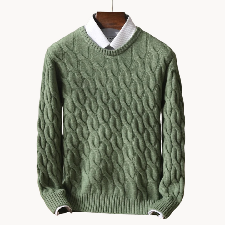 Herren Pullover Merinowolle Weich Luxus Qualität