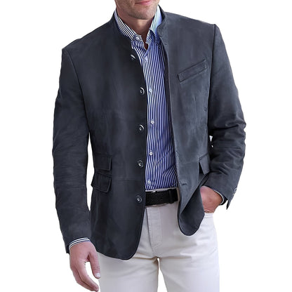 Stylish Men's Jacket Button-Down Modern