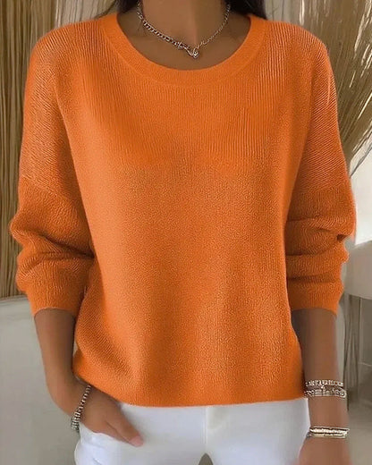 Elegant Women's Clothing Round Neck Oversized