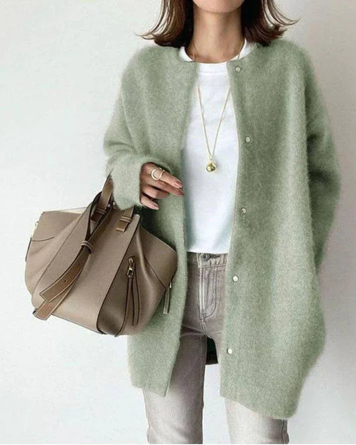 Soft Cardigan Wool Mohair Winter