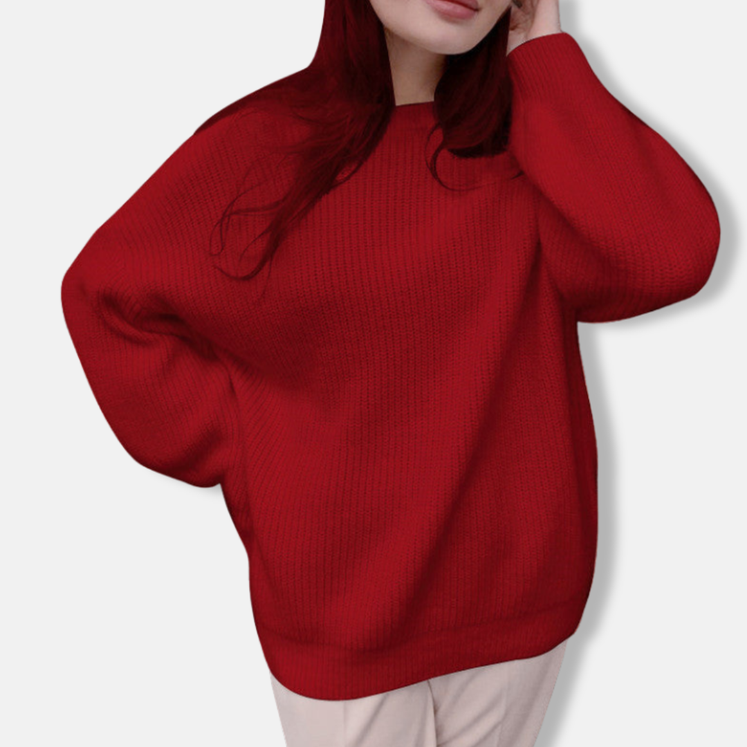 Soft Knit Plus Size Long Sleeve Dress