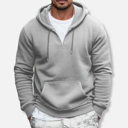 Morten - Casual Sweatshirt with Kangaroo Pocket and Loose Fit