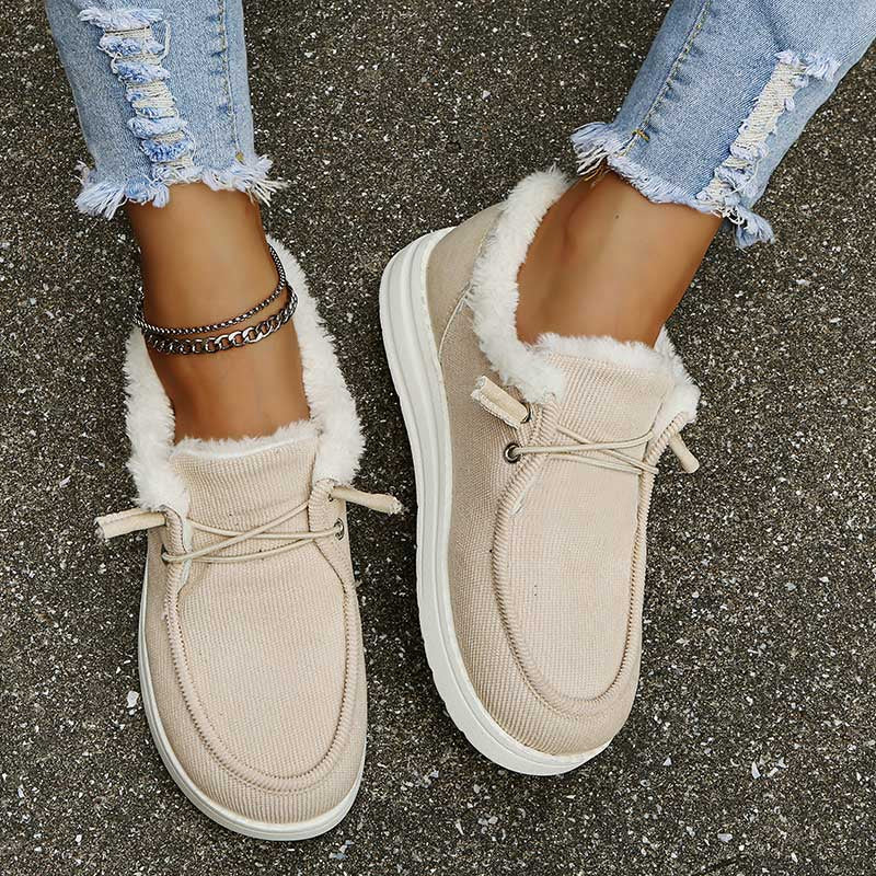 Warm gefütterte Damen Sneaker - IdealeKleiden