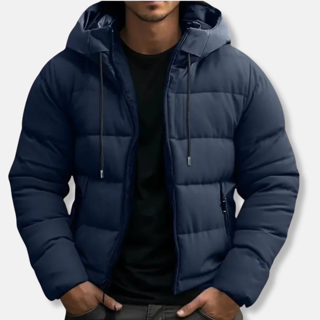 Winter Puffer Jacket Adjustable Hood