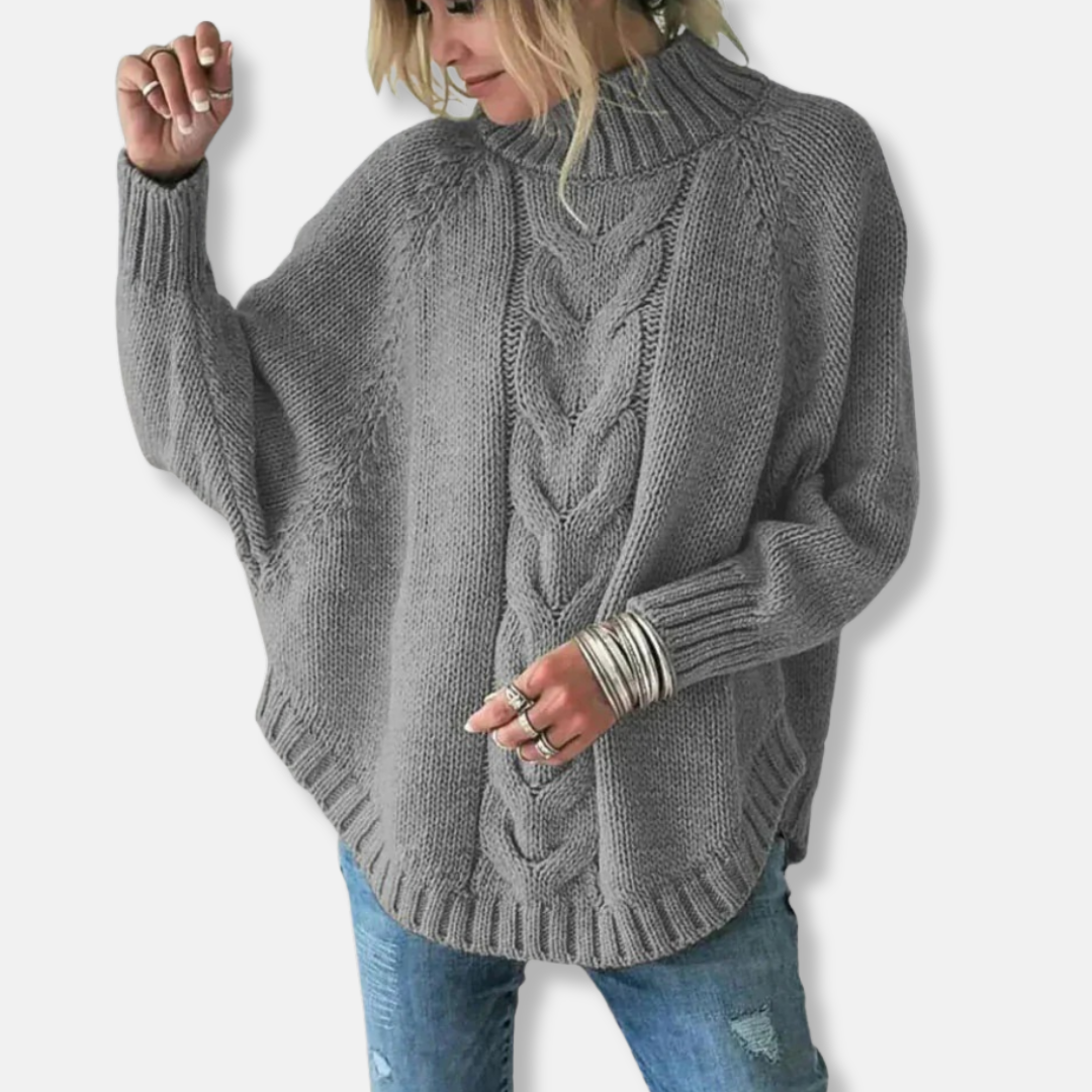 Loose-fitting wool turtlenecks